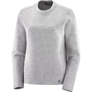 Salomon Womens M Crew Neck Grey Athletic Loungewear